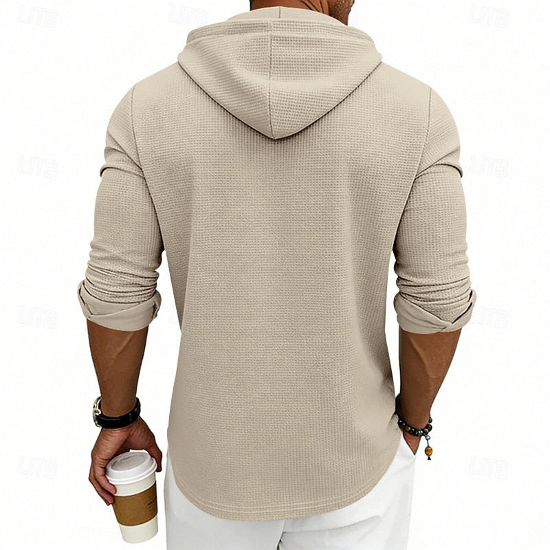 Merrick | Relaxed Hooded Henley Shirt