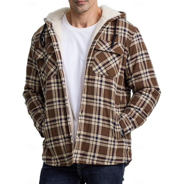Curtis | Hooded Check Overshirt