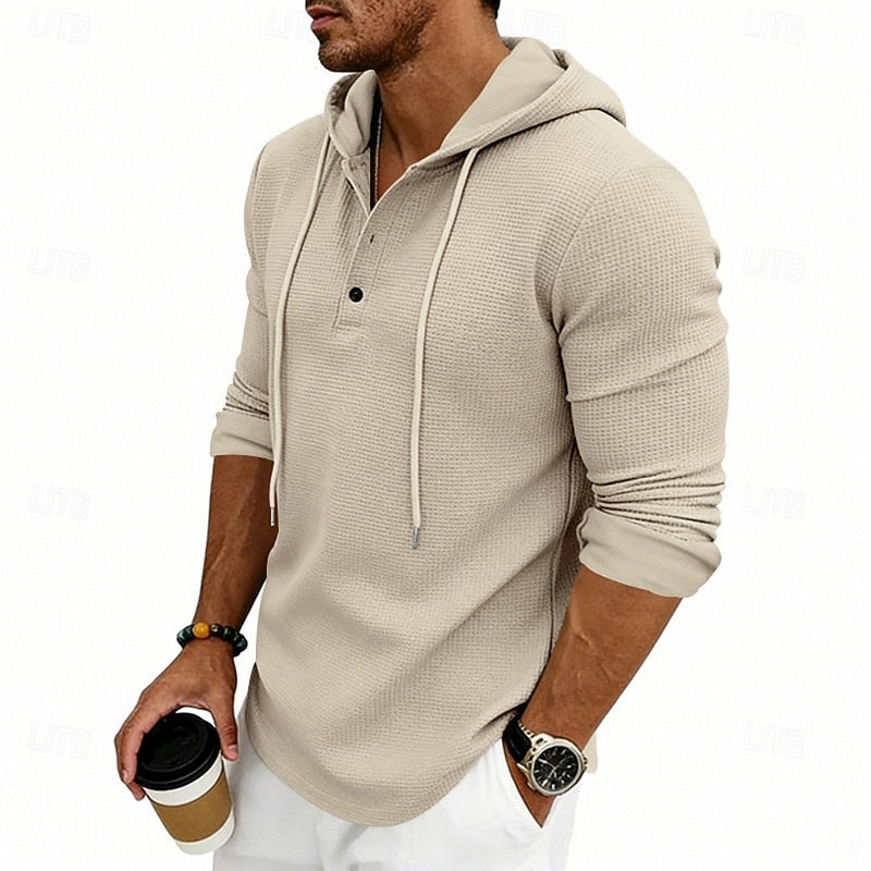 Merrick | Relaxed Hooded Henley Shirt