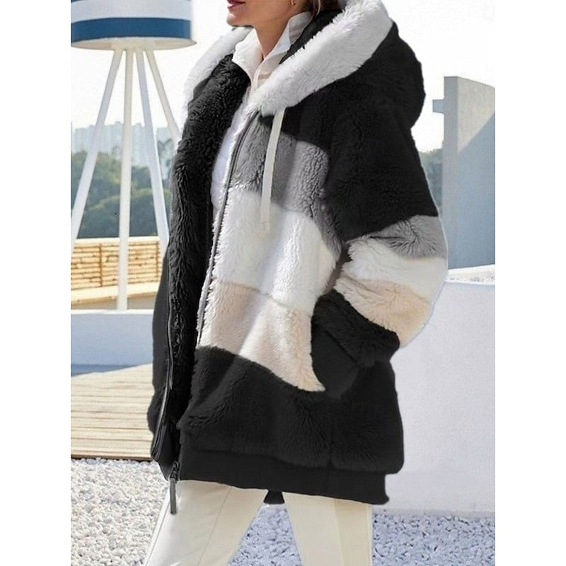 Corinne | Cozy Hooded Zip-Up Jacket