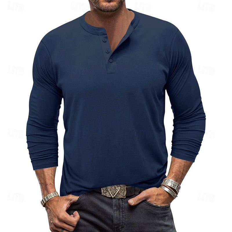 Sheldon | Classic Long-Sleeve Henley