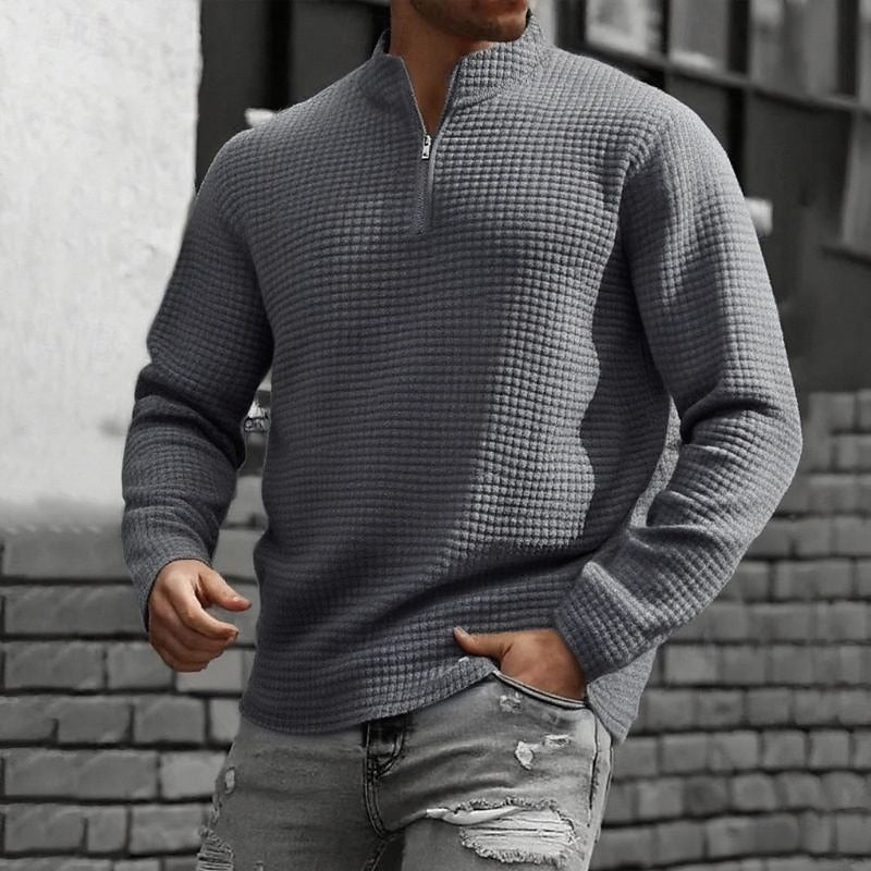 Carson | Quarter-Zip Textured Sweatshirt
