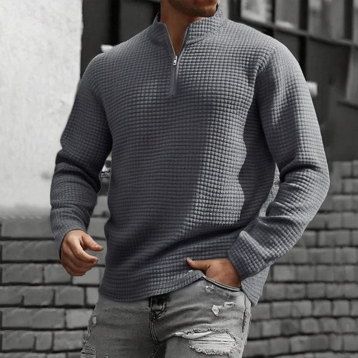 Carson | Quarter-Zip Textured Sweatshirt