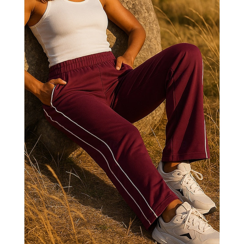 Maisie | Relaxed Side-Stripe Joggers