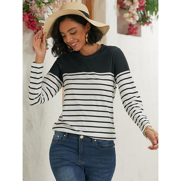 Constance | Striped Long Sleeve Top