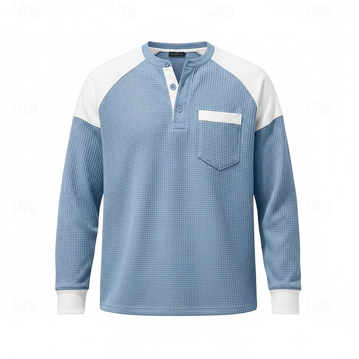 Ellison | Colorblock Long-Sleeve Henley