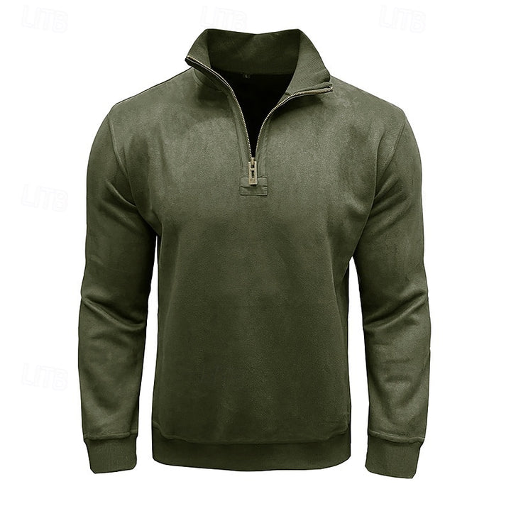 Caleb | Quarter-Zip Stand-Collar Sweatshirt