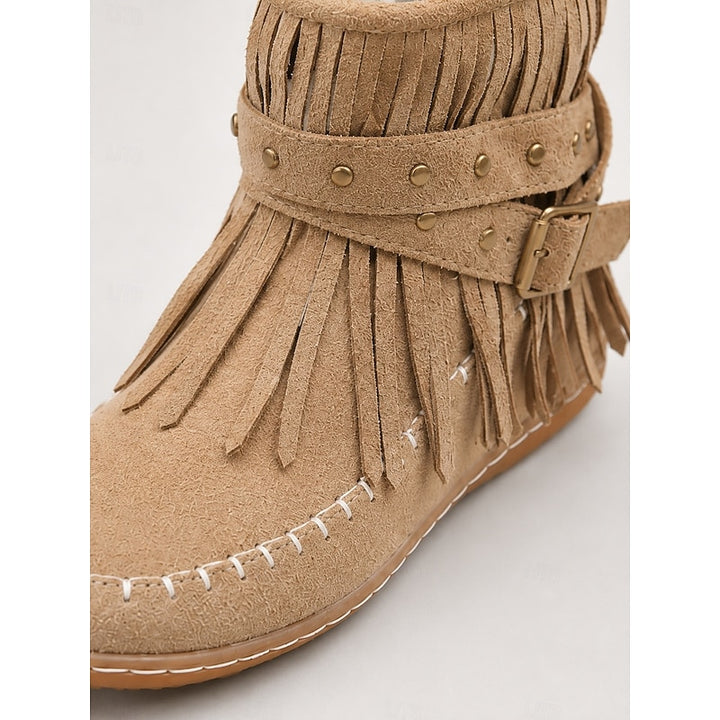 Susannah | Fringe Moccasin Ankle Boots