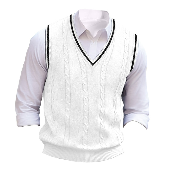 Oscar | Cable-Knit V-Neck Sweater Vest
