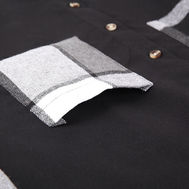 Elliot | Modern Patchwork Shirt Jacket
