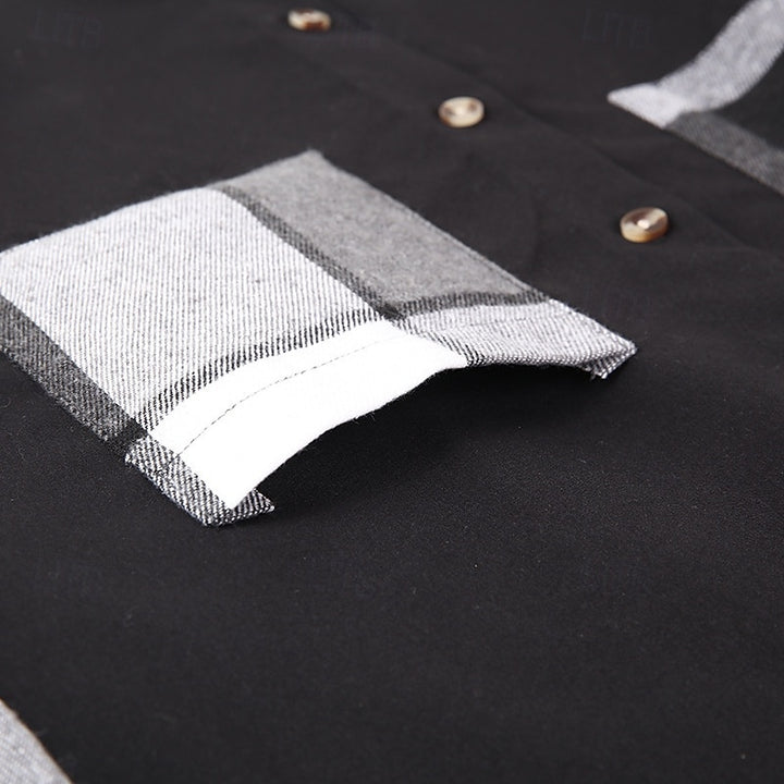 Elliot | Modern Patchwork Shirt Jacket