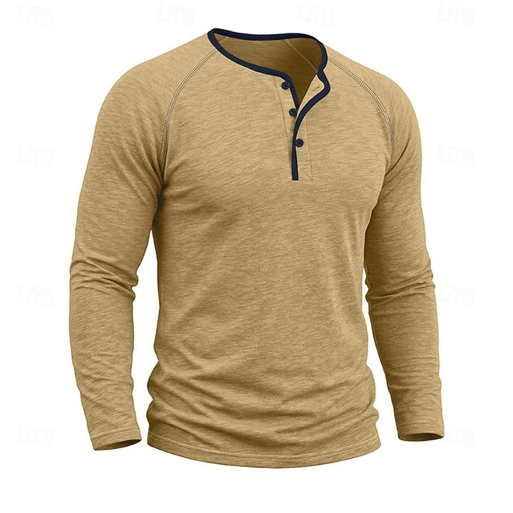 Owen | Classic Button Henley Shirt
