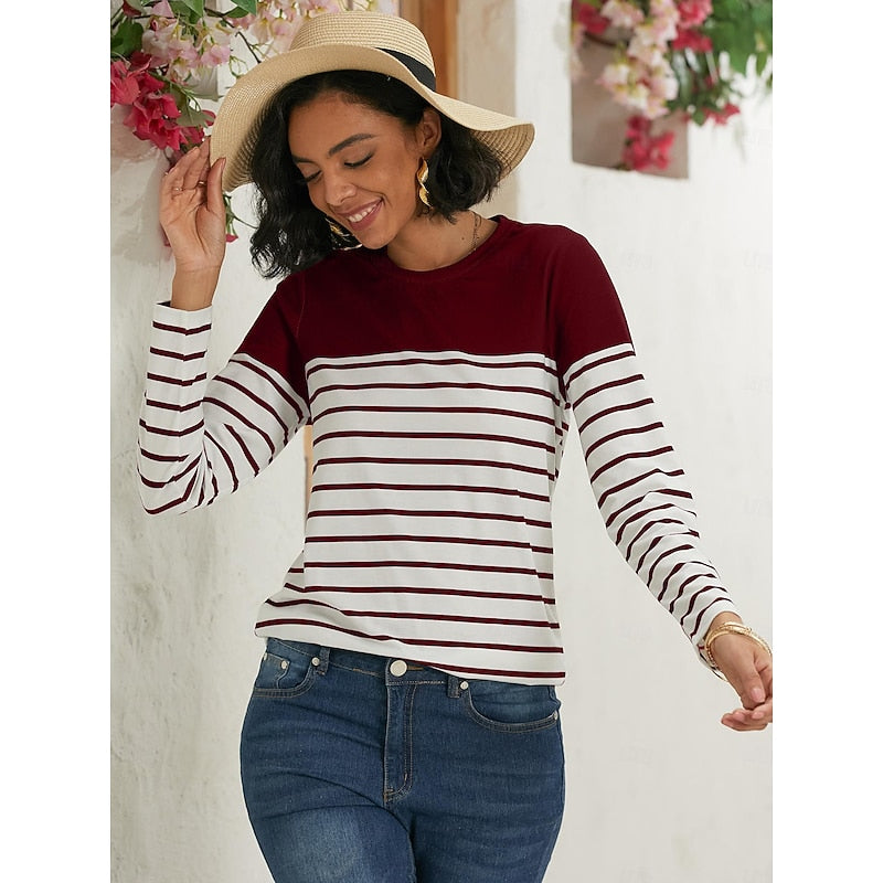 Constance | Striped Long Sleeve Top