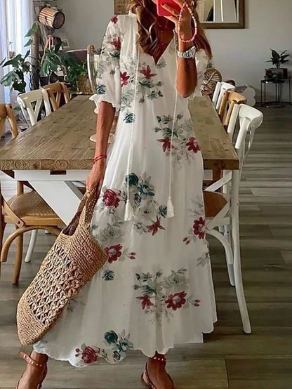 Summer | Effortless Boho Flattering Dress