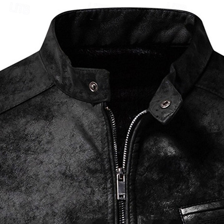 Chase | Classic Stand-Collar Biker Jacket