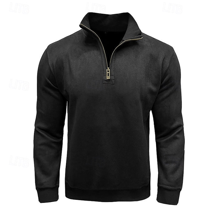 Caleb | Quarter-Zip Stand-Collar Sweatshirt