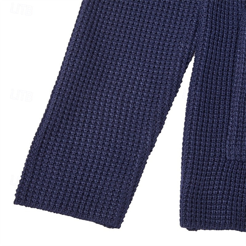 Archer | Textured Stand-Collar Cardigan