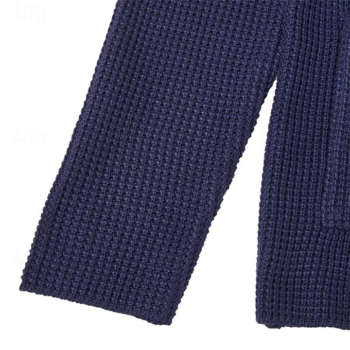 Archer | Textured Stand-Collar Cardigan