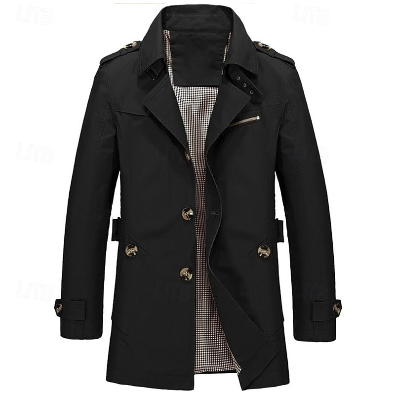 Leonard | Refined Single-Breasted Trench Coat