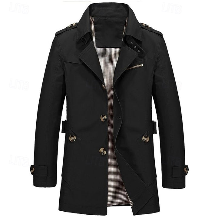 Leonard | Refined Single-Breasted Trench Coat