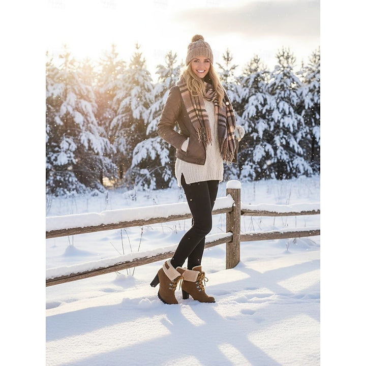 Ingram | Fur-Trimmed Lace-Up Winter Boots