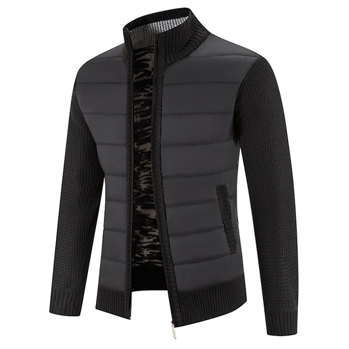 Chester | Zip-Front Stand Collar Cardigan