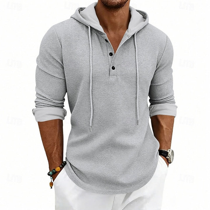 Merrick | Relaxed Hooded Henley Shirt