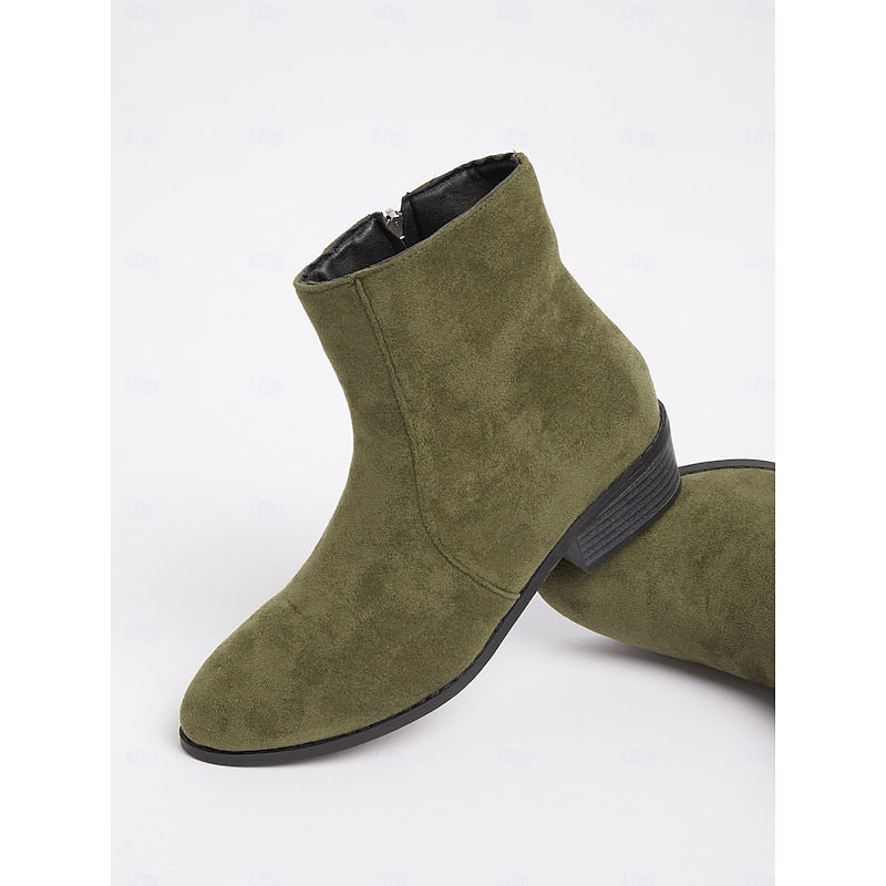 Sloane | Side-Zip Block Heel Ankle Boots