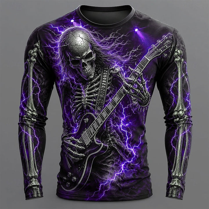 Ronan | Skeleton Guitar Halloween Long Sleeve Shirt