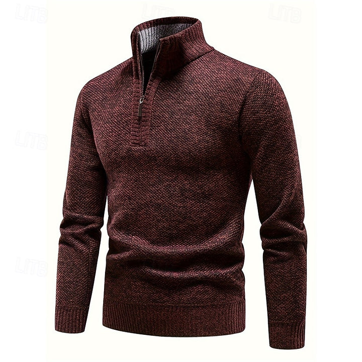 Donovan | Quarter-Zip Stand-Collar Sweater