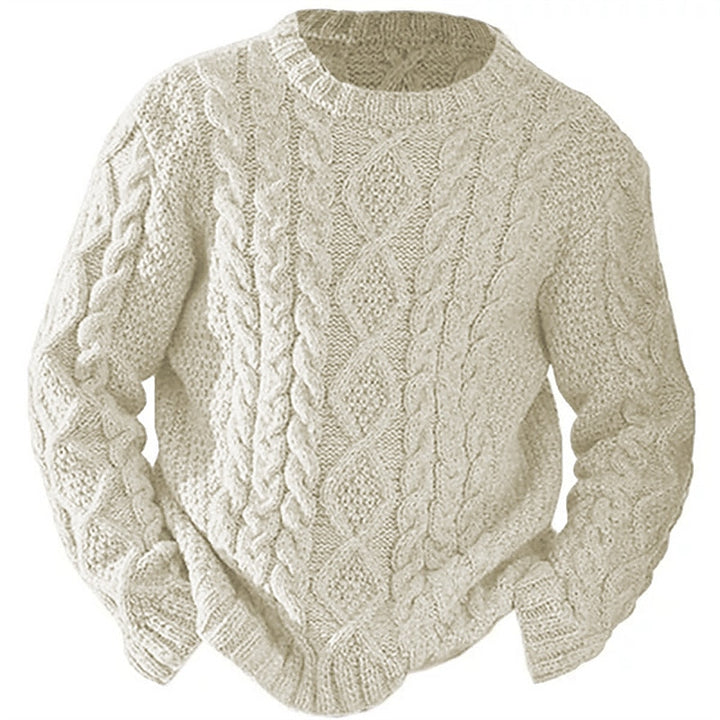 Ellis | Cable Knit Crew Neck Sweater