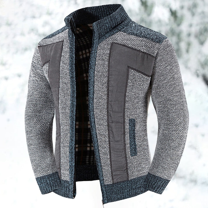 Declan | Textured Zip-Up Cardigan