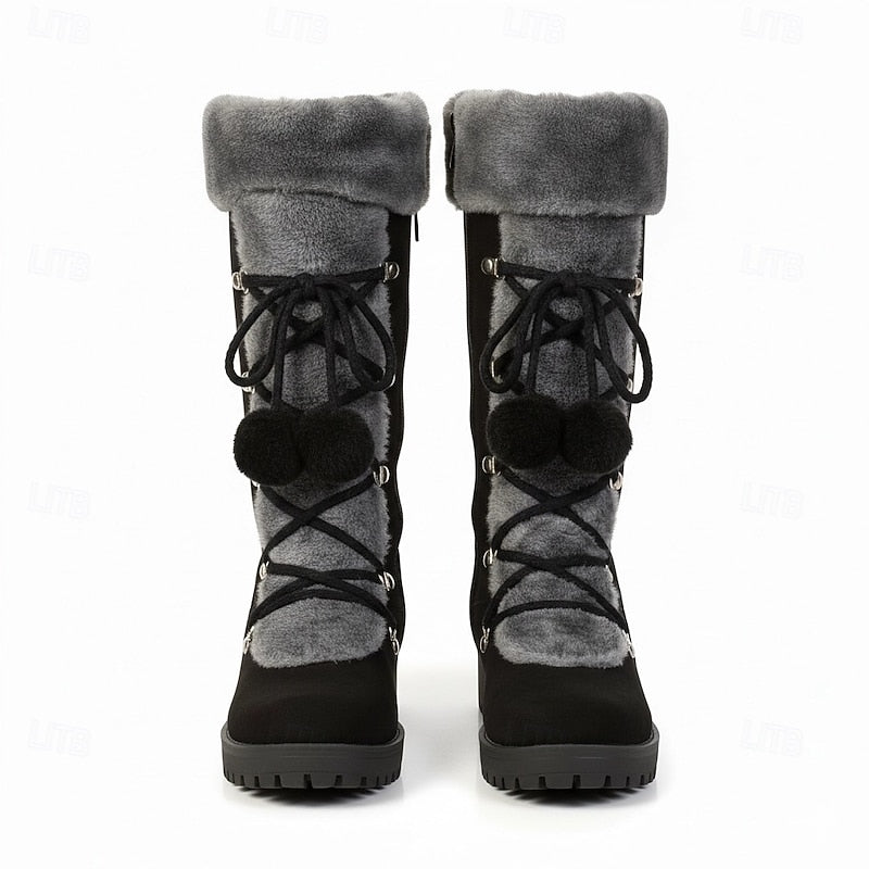 Sabrina | Cozy Lace-Up Winter Boots