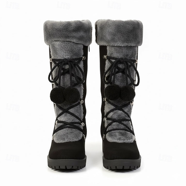 Sabrina | Cozy Lace-Up Winter Boots