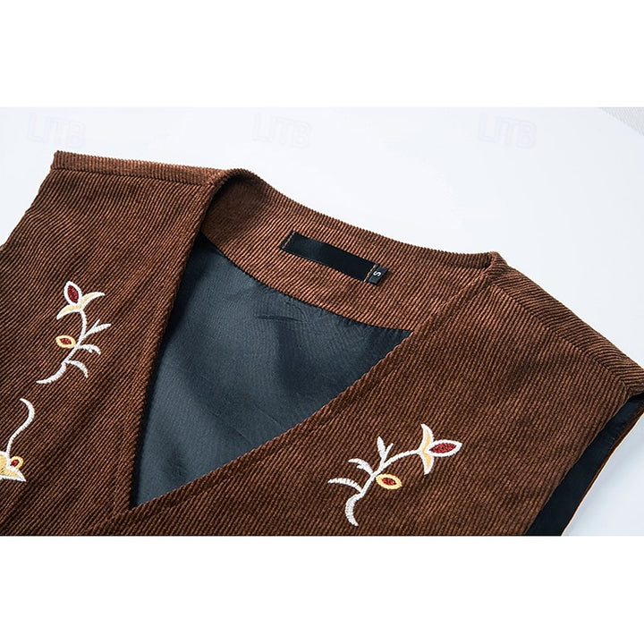 Otis | Embroidered Single-Breasted Waistcoat