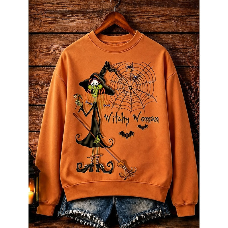 Petra | Playful Halloween Crew-Neck Sweatshirt