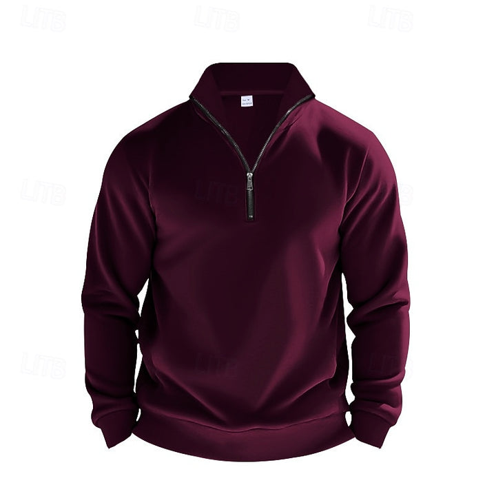 Glenn | Refined Quarter-Zip Sweatshirt