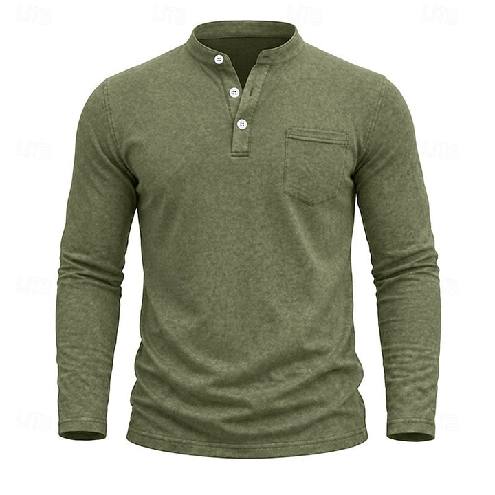 Weston | Classic Henley Long Sleeve Shirt
