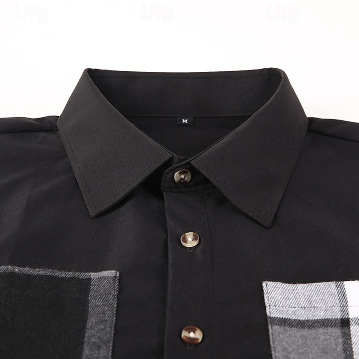 Elliot | Modern Patchwork Shirt Jacket