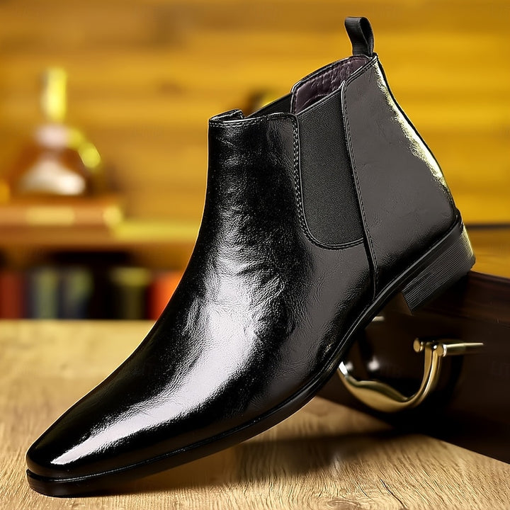 Emory | Polished Ankle Chelsea Boots
