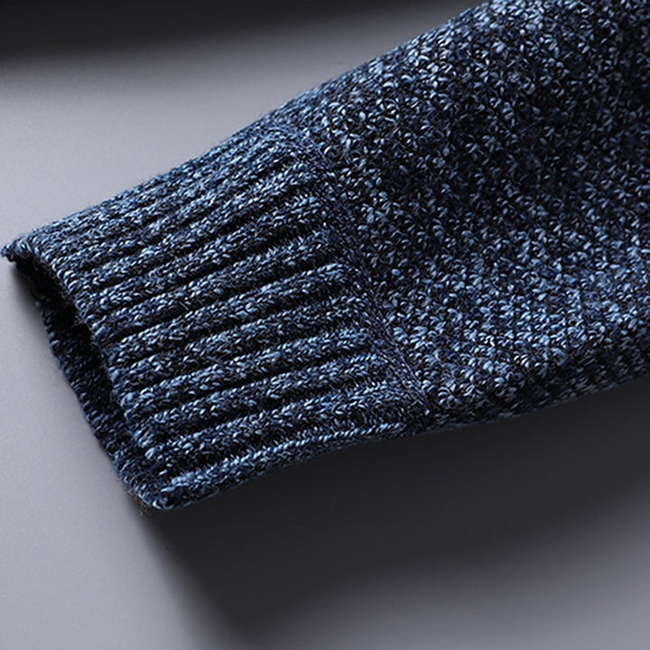 Nigel | Quarter-Zip Stand Collar Sweater