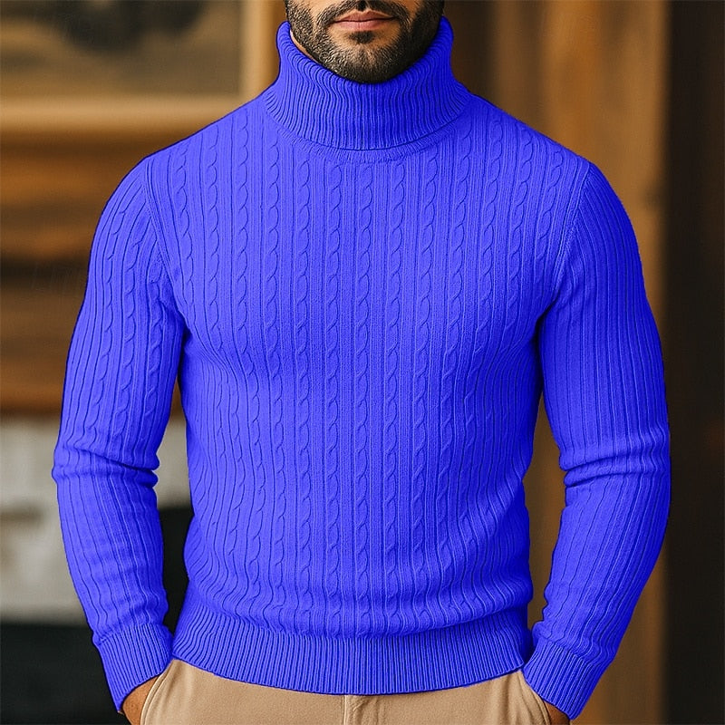 Rupert | Cable Knit Turtleneck Sweater