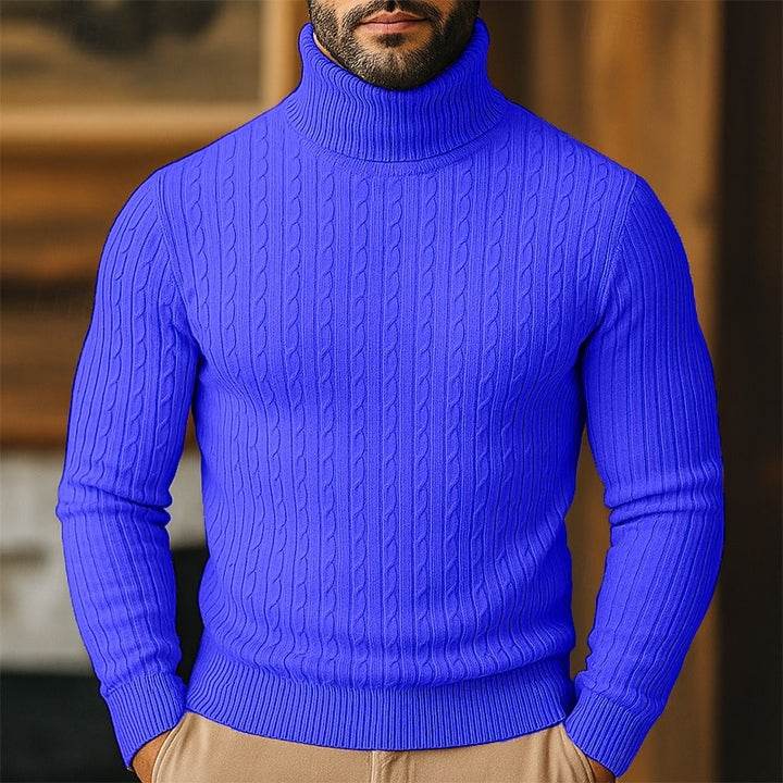 Rupert | Cable Knit Turtleneck Sweater