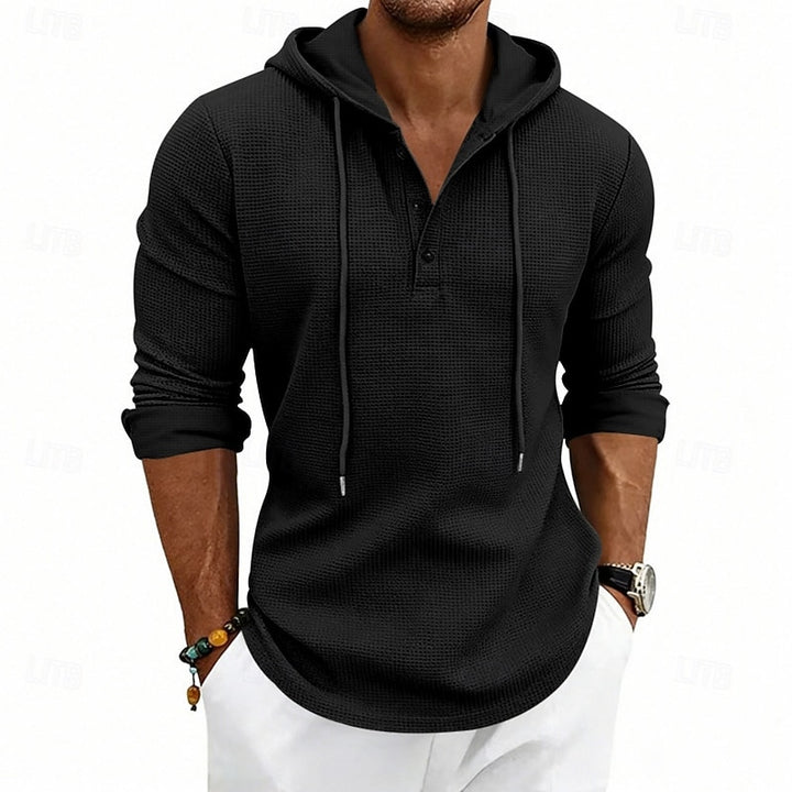 Merrick | Relaxed Hooded Henley Shirt