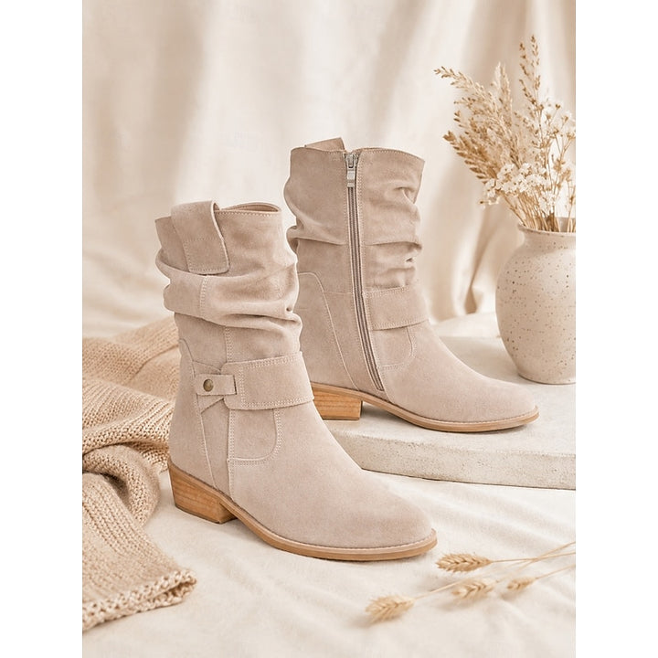 Tessa | Slouchy Buckle Ankle Boots