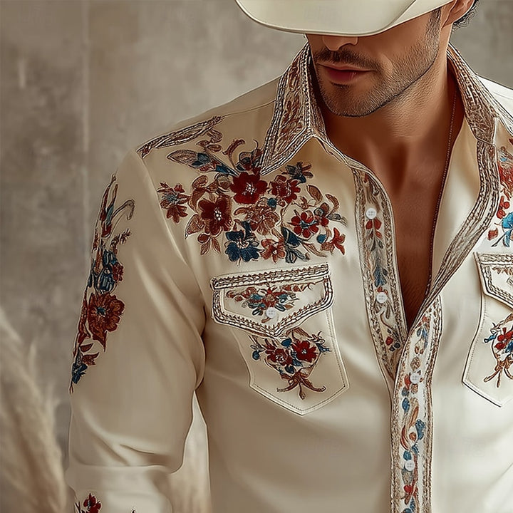 Austin | Embroidered Western Shirt