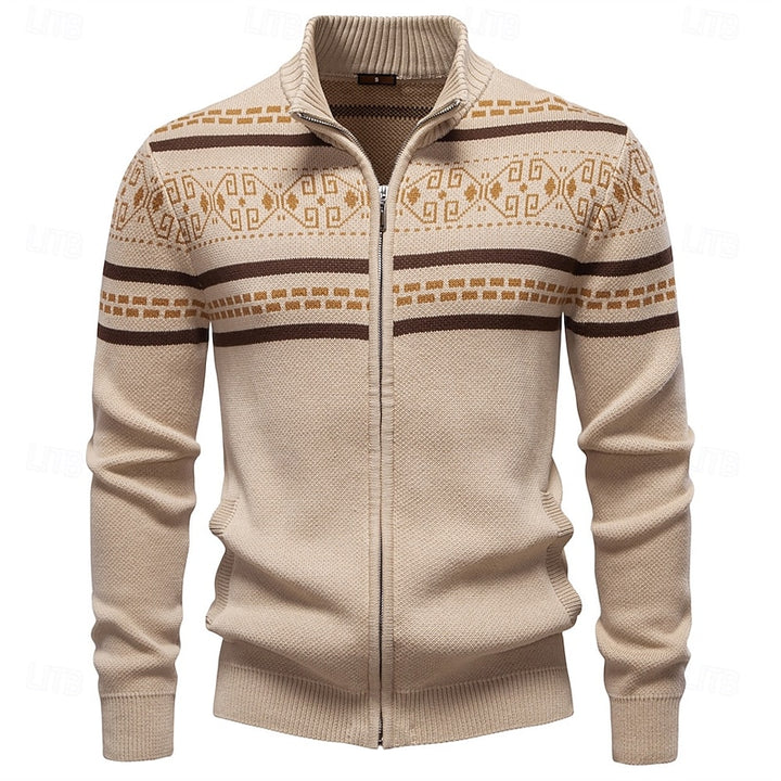 Fraser | Fair Isle Zip-Up Christmas Cardigan