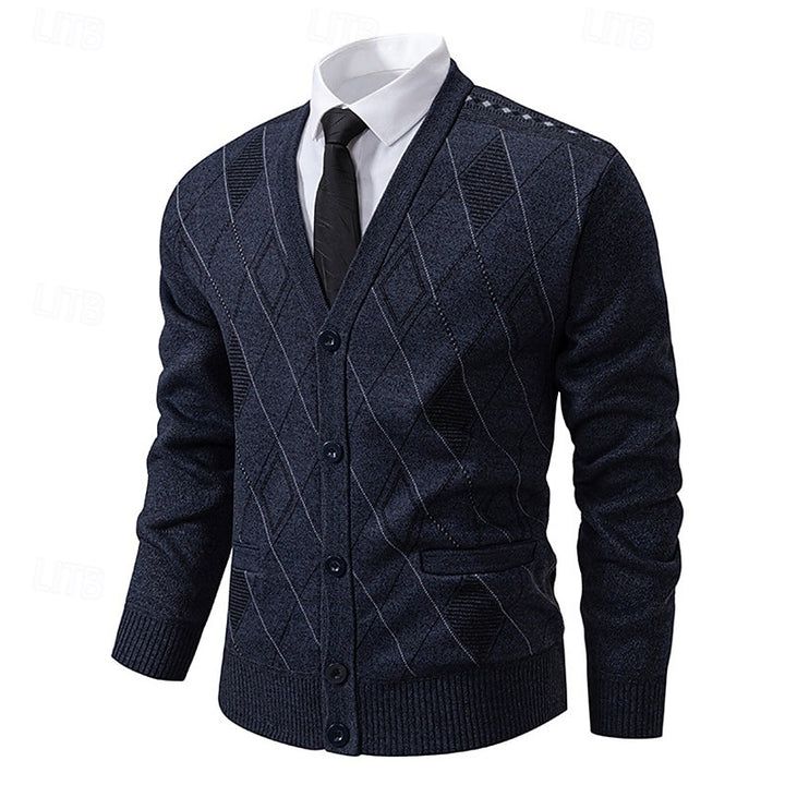 Weston | Refined Argyle Cardigan