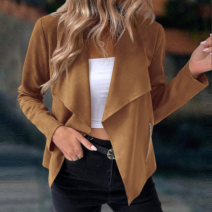 Elaine | Draped Open-Front Jacket