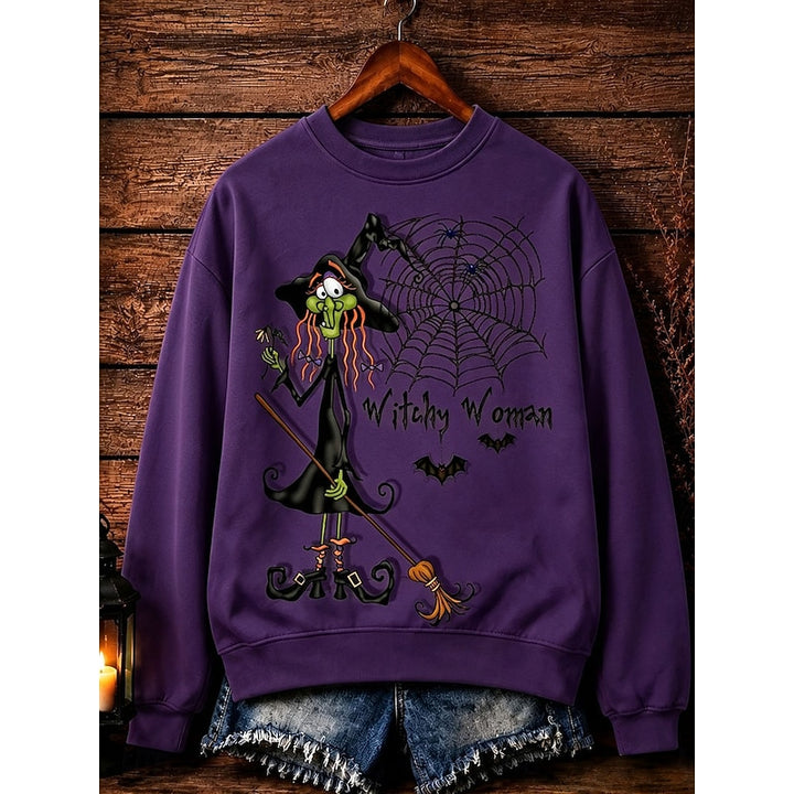 Petra | Playful Halloween Crew-Neck Sweatshirt